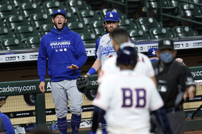Tempers flare in Dodgers-Astros game